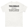 T-shirt Toulonnais blanc - L'Art de la Perfection Clermontoise
