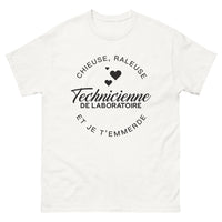 Thumbnail for T-shirt technicienne de laboratoire blanc - chieuse pro