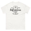 T-shirt infirmière blanc - Dévouée au service