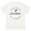 T-shirt France blanc - chieuse râleuse secrétaire – texte piquant