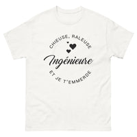 Thumbnail for T-shirt ingénieures chieuses-râleuses blanc - chieuse et fière