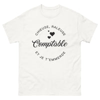 Thumbnail for T-shirt comptable humour blanc - Chieuse râleuse