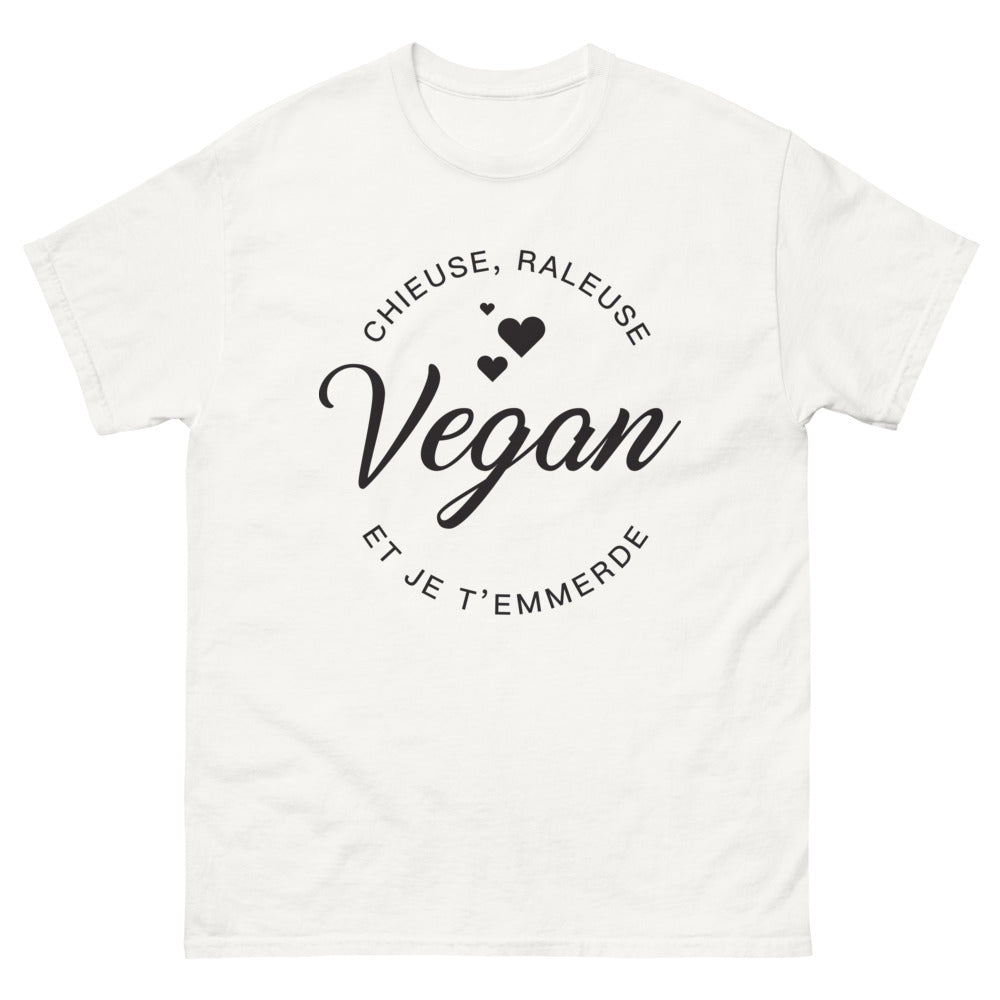 T-shirt France blanc - Chieuse râleuse végan