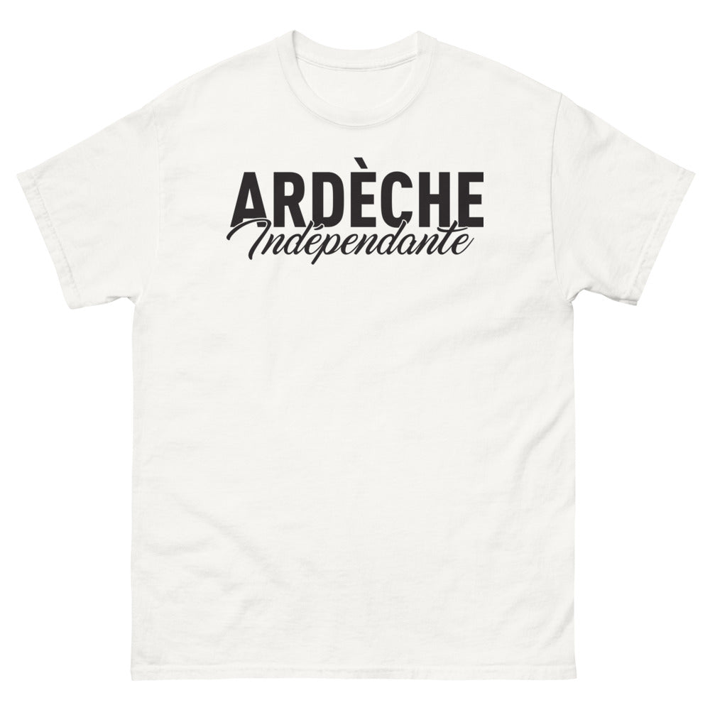 T-shirt Ardèche blanc - Ardèche Indépendante