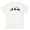 T-shirt humour et fierté blanc - Je m'en bats les boobs