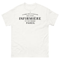 Thumbnail for T-shirt infirmière blanc - humour et fierté