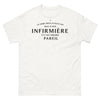 T-shirt infirmière blanc - humour et fierté