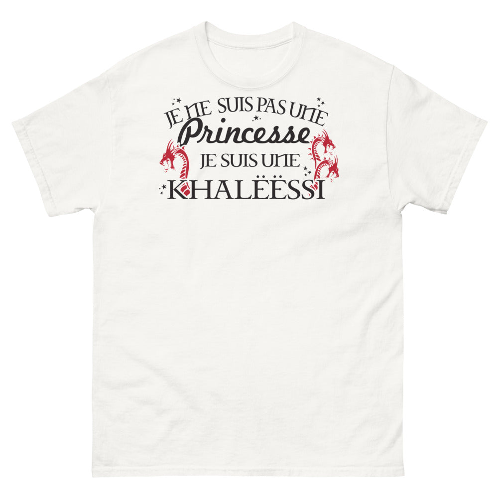 T-shirt Khaleessi blanc - Je ne suis pas une princesse, je suis une Khaleessi