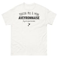 Thumbnail for T-shirt Aveyronnaise blanc - touche-pas-a-mon-aveyronnaise
