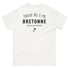 T-shirt Bretagne blanc - Ne touche pas à ma Bretonne