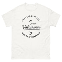 Thumbnail for T-shirt Valaisanne blanc - j'ai peut-être tort