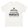 T-shirt Alsacienne blanc - Princesse parfaite, caractère