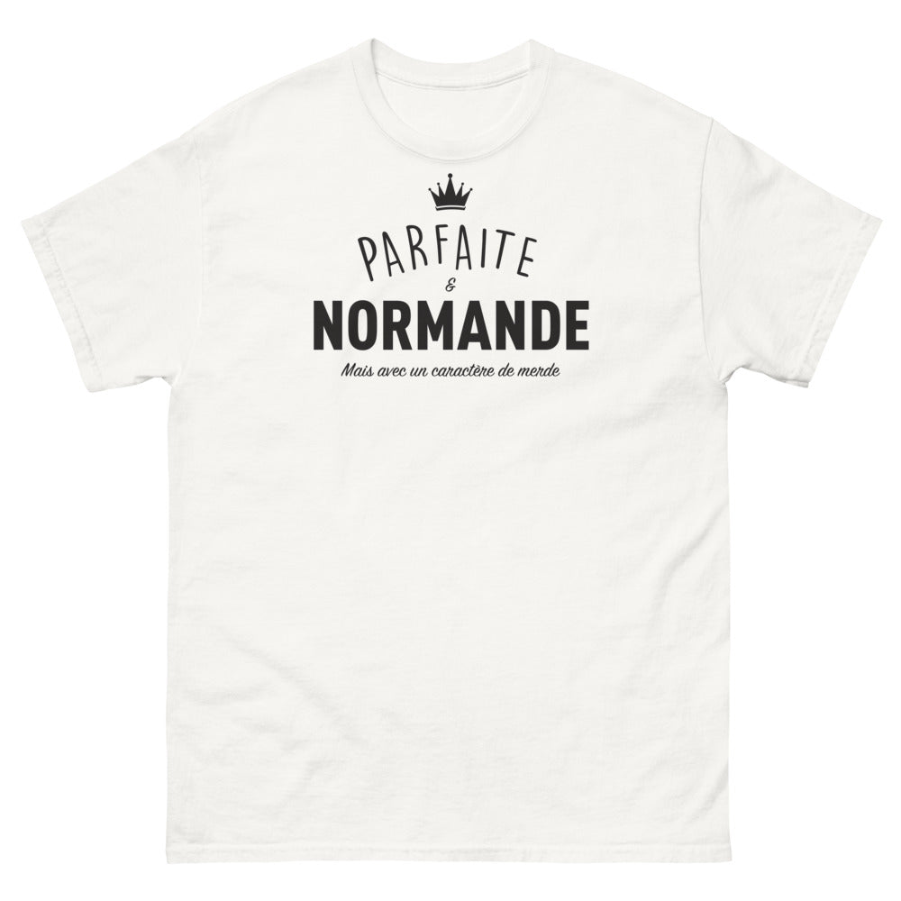 T-shirt Normande blanc - Parfaite Normande mais avec un caractère