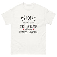 Thumbnail for T-shirt Guyanaise blanc - princesse fatiguée
