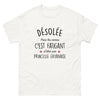 T-shirt Guyanaise blanc - princesse fatiguée
