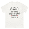 T-shirt Caen blanc - Désolée pour les cernes