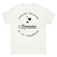 Thumbnail for T-shirt Roumaine blanc - Chieuse râleuse et je t'emmerde