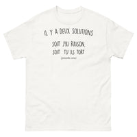 Thumbnail for T-shirt Corse blanc - proverbe corse court et drôle
