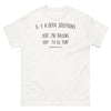 T-shirt Corse blanc - proverbe corse court et drôle