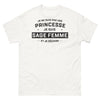 T-shirt sage-femme blanc - je déchire