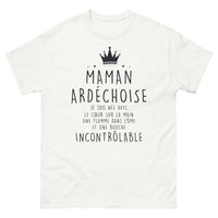Thumbnail for T-shirt Ardèche blanc - Maman ardéchoise, cœur sur la main