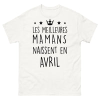 Thumbnail for T-shirt Avril blanc - Les Meilleures Mamans Naissent en Avril