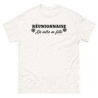 Thumbnail for T-shirt Réunionnaise blanc - Réunionnaise mère en fille
