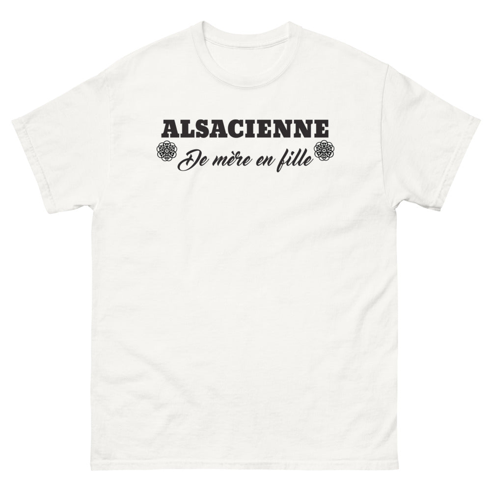 T-shirt Alsace blanc - Authentique Alsacienne mère et fille
