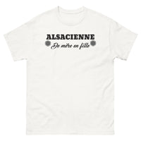 Thumbnail for T-shirt Alsace blanc - Authentique Alsacienne mère et fille
