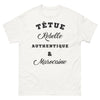 T-shirt marocaine blanc - têtue rebelle