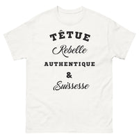 Thumbnail for T-shirt Suisse blanc - Têtue rebelle authentique