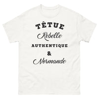 Thumbnail for T-shirt Normande blanc - têtue rebelle authentique