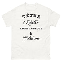 Thumbnail for T-shirt catalane blanc - Téteuse rebelle authentique