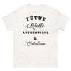T-shirt catalane blanc - Téteuse rebelle authentique