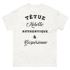 T-shirt Gaspésie blanc - Têtue, Rebelle et Authentique