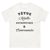 T-shirt Camerounaise blanc - Têtue rebelle authentique