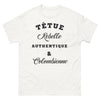 T-shirt Colombienne blanc - têtue, rebelle et authentique