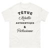 T-shirt Poitou blanc - têtue rebelle authentique