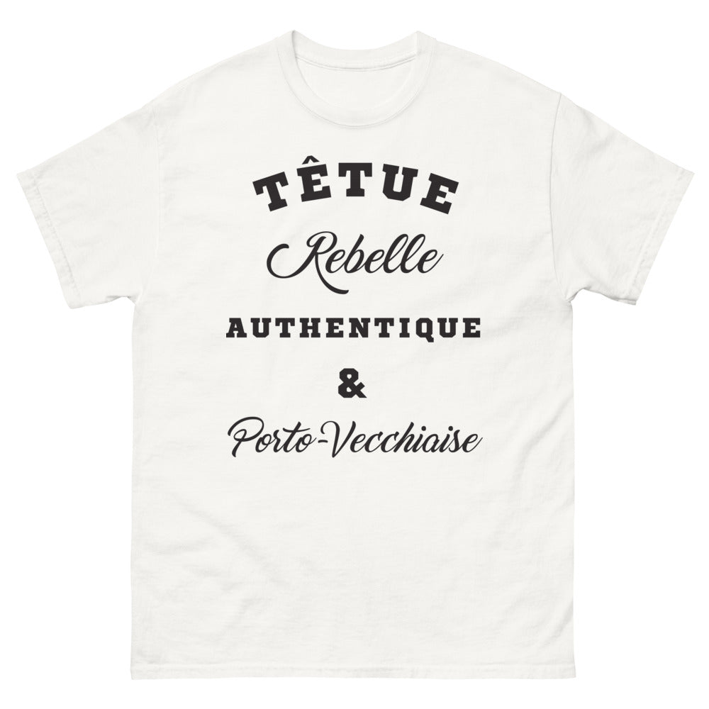 T-shirt Porto-Vecchio blanc - rebelle authentique