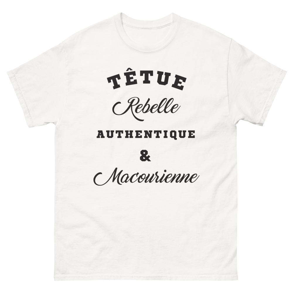 T-shirt Macouria blanc - têtue rebelle authentique