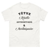 T-shirt Martiniquaise blanc - têtue et authentique