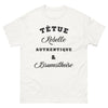 T-shirt Brumath blanc - têtue rebelle authentique