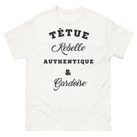 Thumbnail for T-shirt Gard blanc - têtue rebelle gardoise