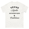 T-shirt Cantalouse blanc - Têtue rebelle authentique