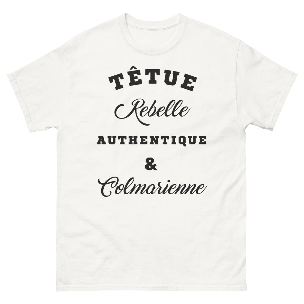 T-shirt Colmar blanc - têtue et rebelle