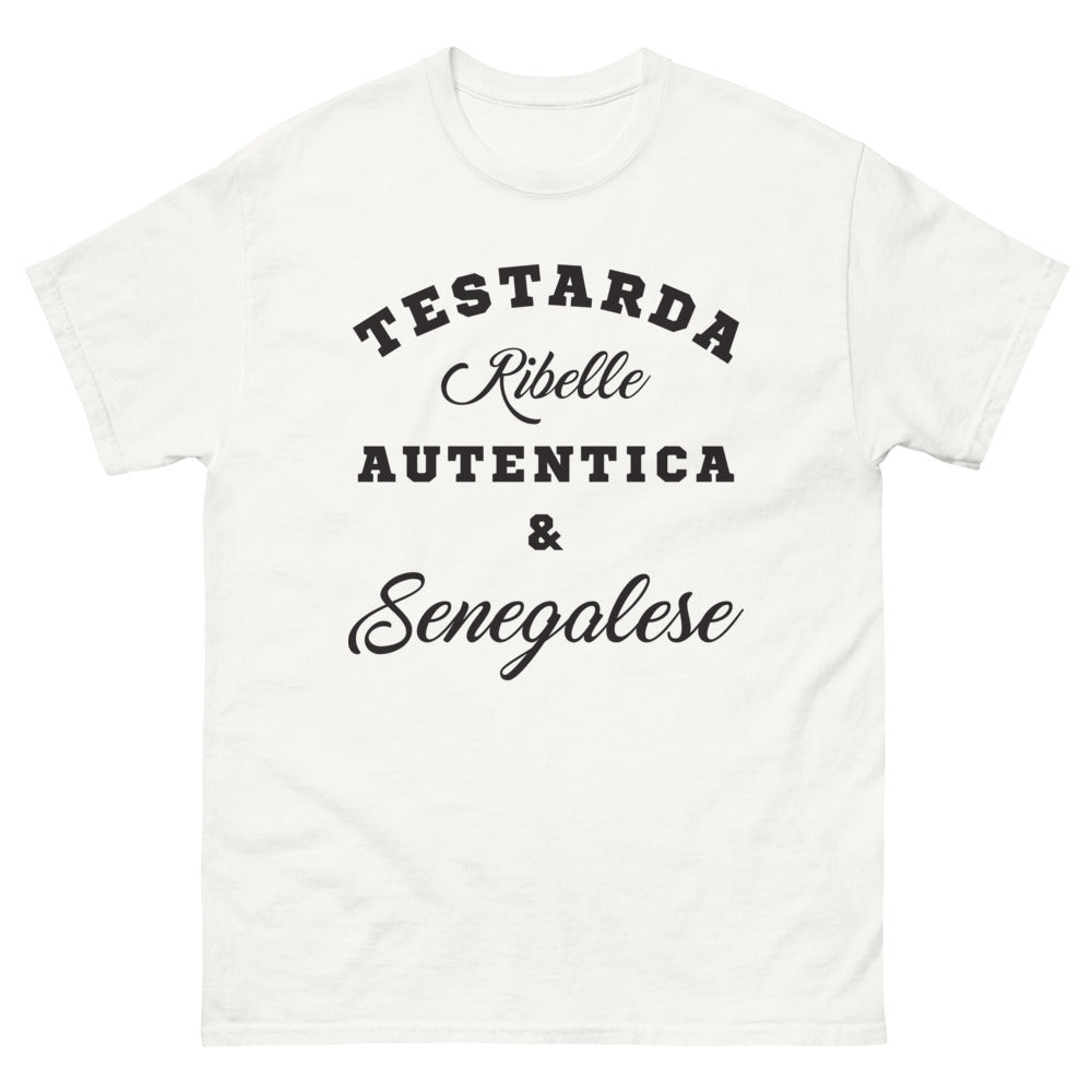 T-shirt senegalese bianco - Indipendenza e orgoglio senegalese