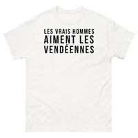 Thumbnail for T-shirt Vendéennes blanc - Les vrais hommes aiment les Vendéennes