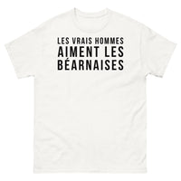 Thumbnail for T-shirt Béarnaises blanc - Les vrais hommes aiment les Béarnaises