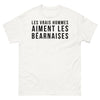 T-shirt Béarnaises blanc - Les vrais hommes aiment les Béarnaises