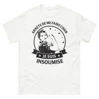 Thumbnail for T-shirt Insoumise blanc - Arrête de me faire chier